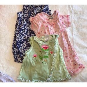 Girls lot of 4- (9 months) -Little Me clothes- gently used-Summer